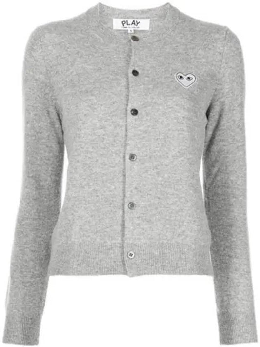 AZ N065 051 1 White wappen round cardigan gray women TS 271972 - COMME DES GARCONS - BALAAN 1