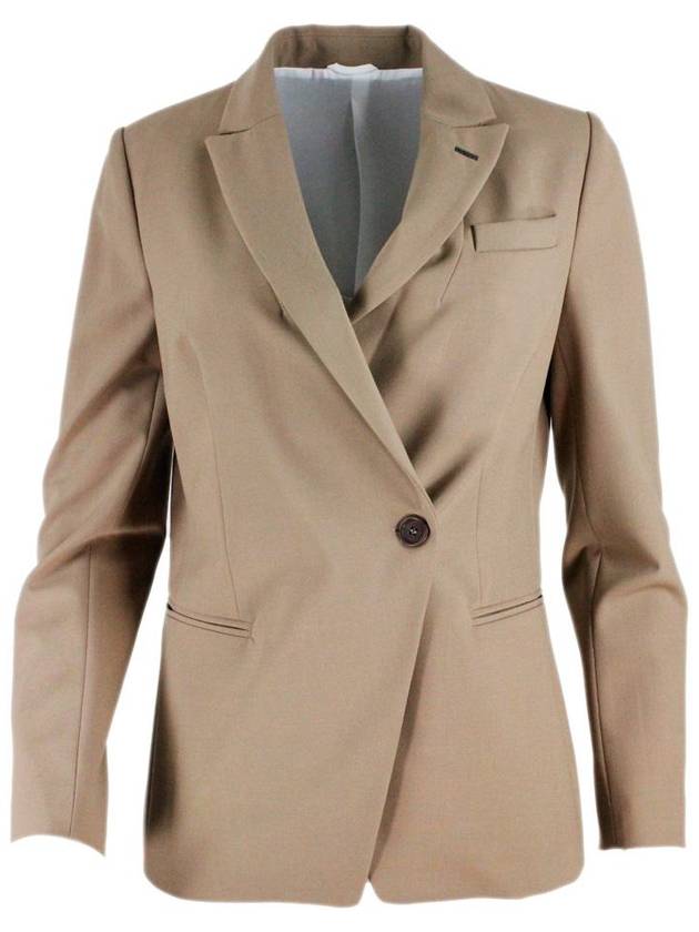 collar jacket beige - BRUNELLO CUCINELLI - BALAAN 2