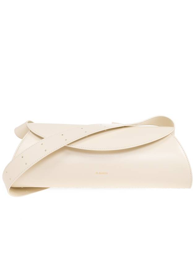 Canolo Grande Logo Leather Shoulder Bag Latte - JIL SANDER - BALAAN 2