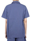 Poplin Striped Pajamas Short Sleeve Shirt - TEKLA - BALAAN 8