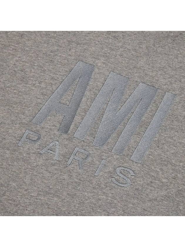 Paris Logo Sweatshirt Grey - AMI - BALAAN 6