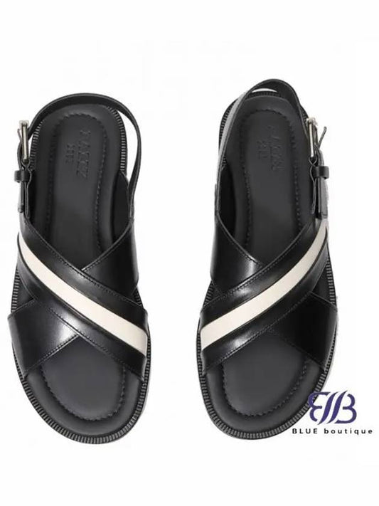 Jamilo strap leather sandals black - BALLY - BALAAN 2