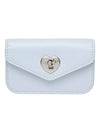 Heartlock compact business card card wallet sky blue - LE MASQUE - BALAAN 1