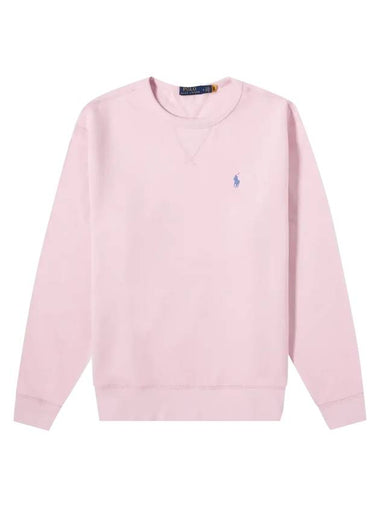 Embroidered Logo Pony Crew Neck Sweatshirt Pink - POLO RALPH LAUREN - BALAAN 1