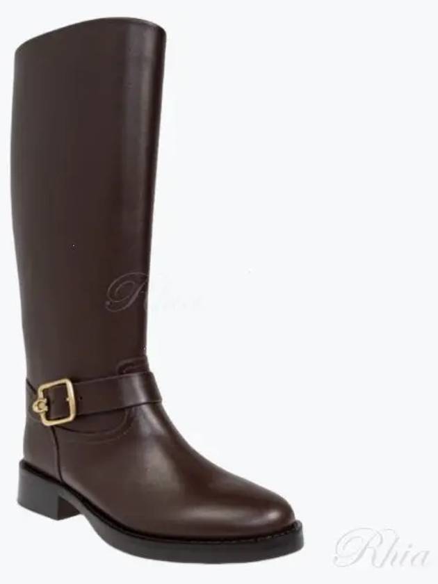 Madeline Long Boots Maple Brown - COACH - BALAAN 2