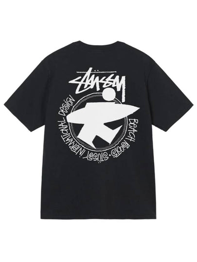 Beach Roots Short Sleeve T-Shirt Black - STUSSY - BALAAN 2