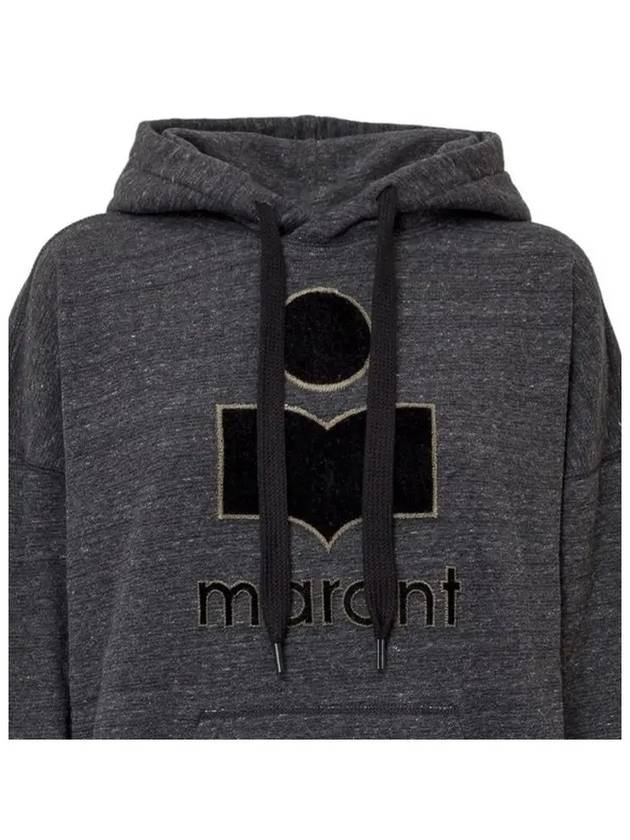 Mansel Big Logo Hoodie Anthracite - ISABEL MARANT - BALAAN 5