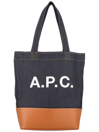 Logo Denim Axelle Tote Bag Navy - A.P.C. - BALAAN 2