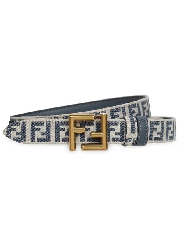 Reversible Leather Belt Blue - FENDI - BALAAN 1