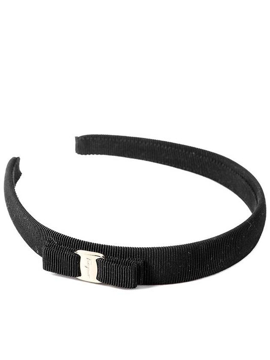 Vara Bow Headband Black - SALVATORE FERRAGAMO - BALAAN 2