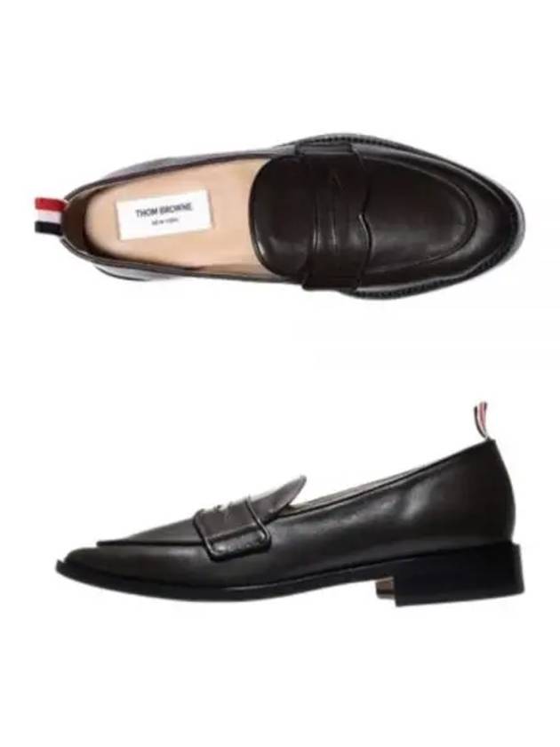 Grosgrain Loop Trim Loafers Brown - THOM BROWNE - BALAAN 2