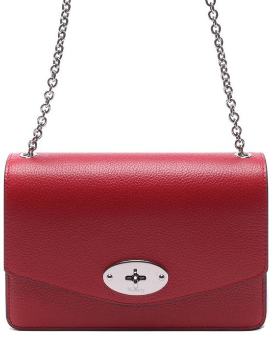 Darley Small Classic Chain Shoulder Bag Red - MULBERRY - BALAAN 2