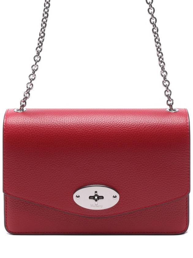 Darley Small Classic Chain Shoulder Bag Red - MULBERRY - BALAAN 3