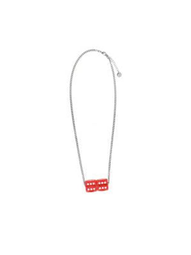 Dice Necklace Necklace Red Silver - MAISON MARGIELA - BALAAN 2