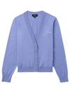 Bee Logo V-neck Cardigan Blue - A.P.C. - BALAAN 2