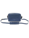 1BH089 Blue GLACE CALF gold square camera cross bag - PRADA - BALAAN 1