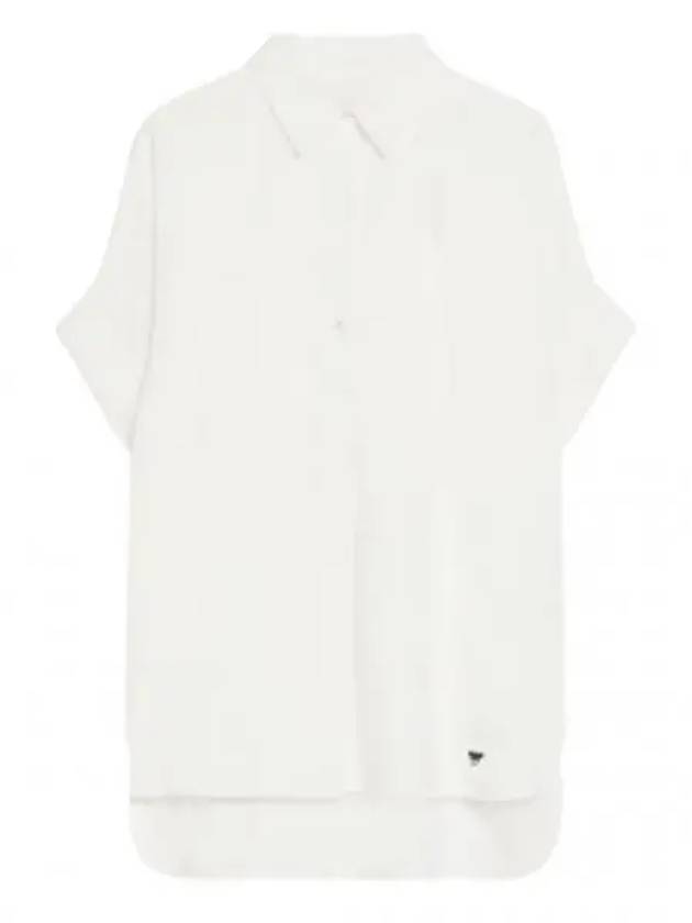 Brema Cotton Short Sleeve Shirt White - MAX MARA - BALAAN 2