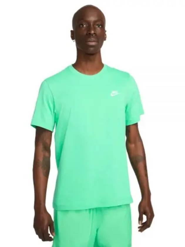 Sportswear Club Short Sleeve T-Shirt Green - NIKE - BALAAN 2