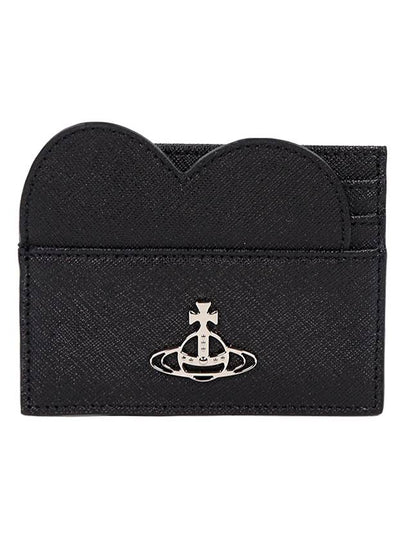 Debbie Logo Heart Card Wallet Black - VIVIENNE WESTWOOD - BALAAN 2