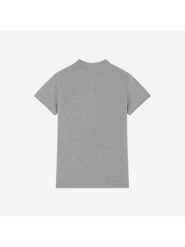 Fox Head Patch Classic Short Sleeve Polo Shirt Grey - MAISON KITSUNE - BALAAN 3