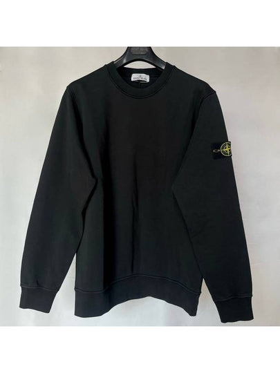 Compass Patch Crew Neck Sweatshirt Black - STONE ISLAND - BALAAN 2