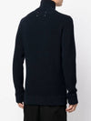 Stitch Knit High Neck Full Zip Up Cardigan Navy - MAISON MARGIELA - BALAAN 5