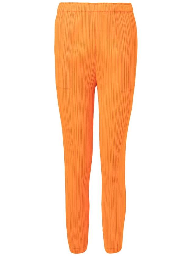 Thicker Bottoms 1 Straight Pants Orange - ISSEY MIYAKE - BALAAN 2