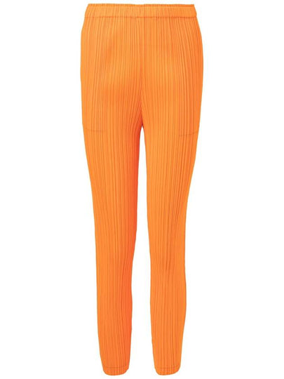 Thicker Bottoms 1 Straight Pants Orange - ISSEY MIYAKE - BALAAN 2