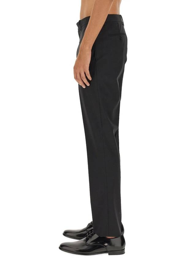 Men's Mayer Stretch Wool Straight Pants Black - THEORY - BALAAN 5