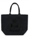 Yenky Logo Tote Bag Black - ISABEL MARANT - BALAAN 2