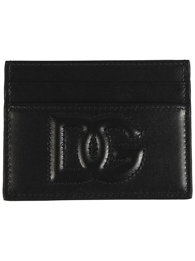 logo leather card wallet black - DOLCE&GABBANA - BALAAN 2