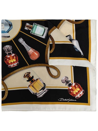 Dolce & Gabbana Silk Scarf With Print, Men's, Multicolour - DOLCE&GABBANA - BALAAN 1