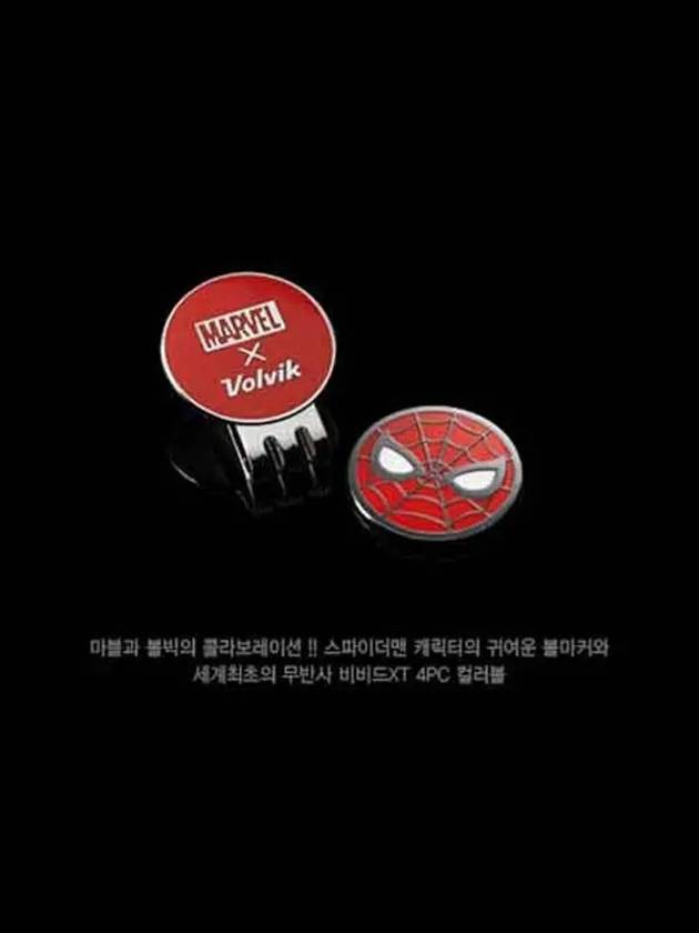 Golf Ball Ball Marker Vivid XT Spiderman 4 Piece 4 Balls - VOLVIK - BALAAN 2