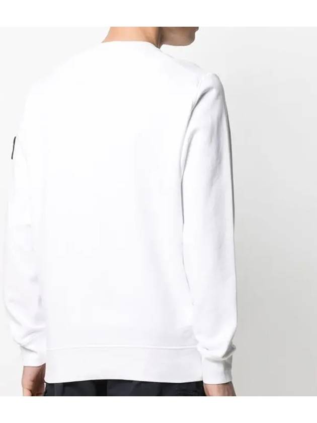 Men's Wappen Patch Sweatshirt White - STONE ISLAND - BALAAN 6