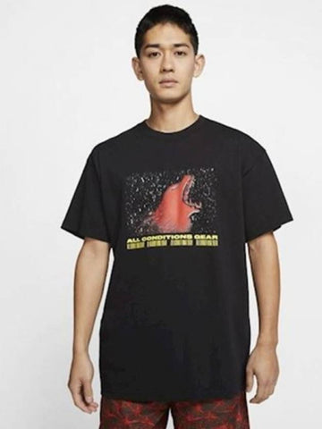 01CT4173010ACGWolf TshirtBlack - NIKE - BALAAN 1