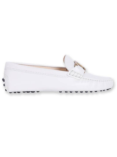 Women's T Timeless Gommino Leather Driving Shoes White - TOD'S - BALAAN 2