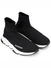 Speed Trainer  High Top Sneakers Black White - BALENCIAGA - BALAAN 7