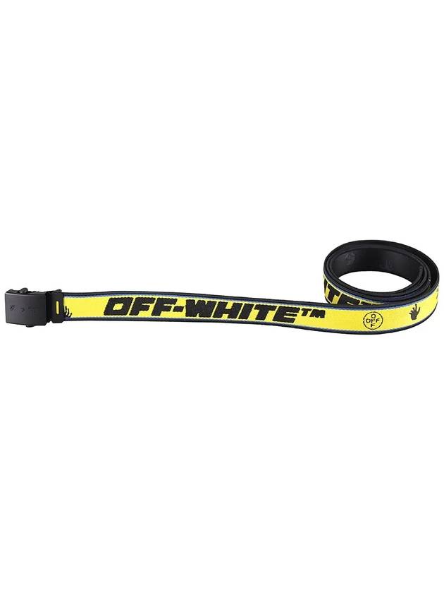 industrial logo fabric belt yellow - OFF WHITE - BALAAN.