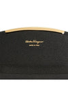 Gancini Calfskin Card Wallet Black - SALVATORE FERRAGAMO - BALAAN 9