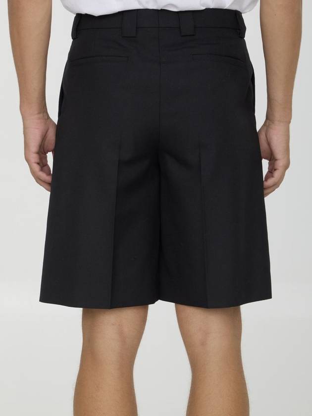 Wool Blend Bermuda Shorts - GUCCI - BALAAN 4