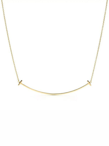 Tapani T Smile Pendant Large Necklace Yellow Gold 33637179 - TIFFANY & CO. - BALAAN 1