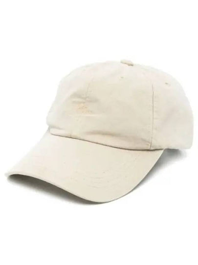 Embroidered Logo Cotton Ball Cap Beige - TOTEME - BALAAN 2