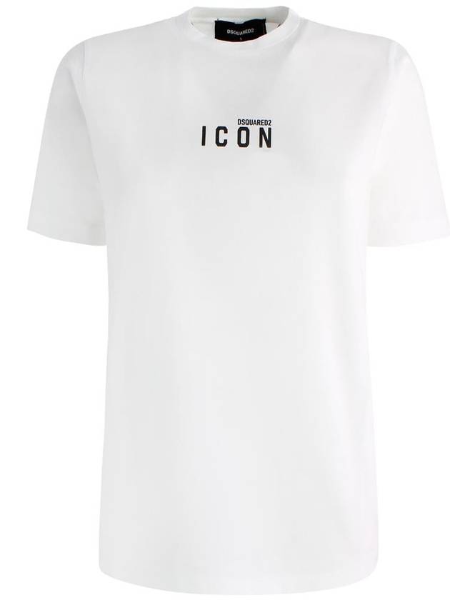 Women's Mini Icon Short Sleeve T-Shirt White - DSQUARED2 - BALAAN 2