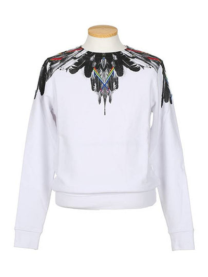 CMBA009 S1606 8014 0100 Wings White Sweatshirt - MARCELO BURLON - BALAAN 2