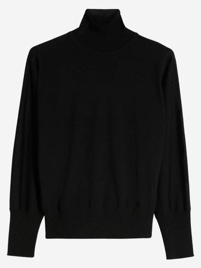 Talea Virgin Wool Knit Top Black - MAX MARA - BALAAN 2