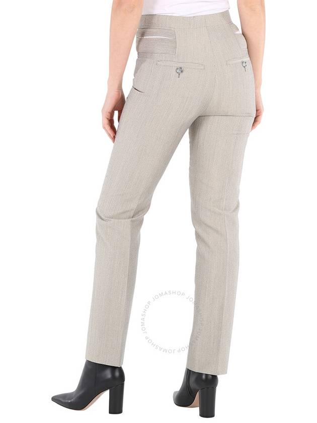 Burberry Technical Wool Reconstructed Trousers, Brand Size 4 (US Size 2) - BURBERRY - BALAAN 3