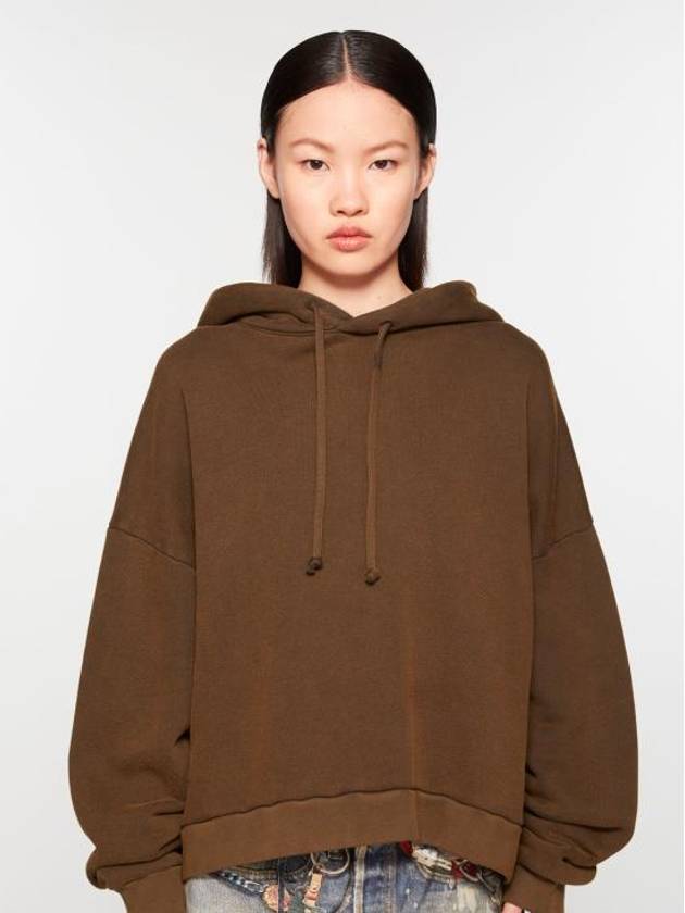 Logo Applique Organic Cotton Hoodie CI0138 - ACNE STUDIOS - BALAAN 3