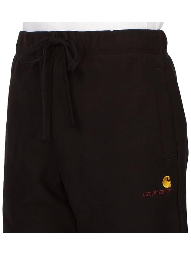 American Script Sweat Short Black - CARHARTT WIP - BALAAN 8