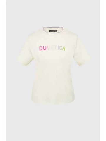 Kuron IvoryWomen s T shirt Ivory - DUVETICA - BALAAN 1