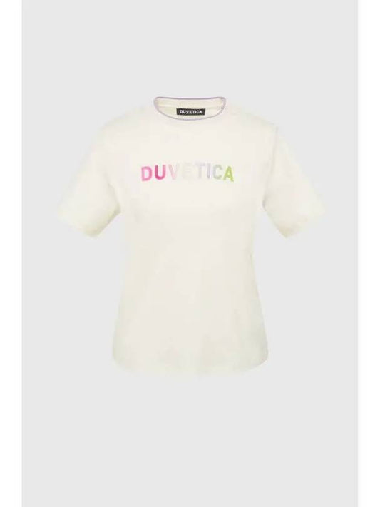 Kuron IvoryWomen s T shirt Ivory - DUVETICA - BALAAN 1